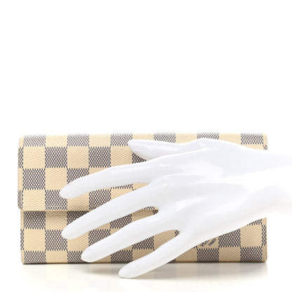 Louis Vuitton Damier Azur Sarah Wallet 2 of 10