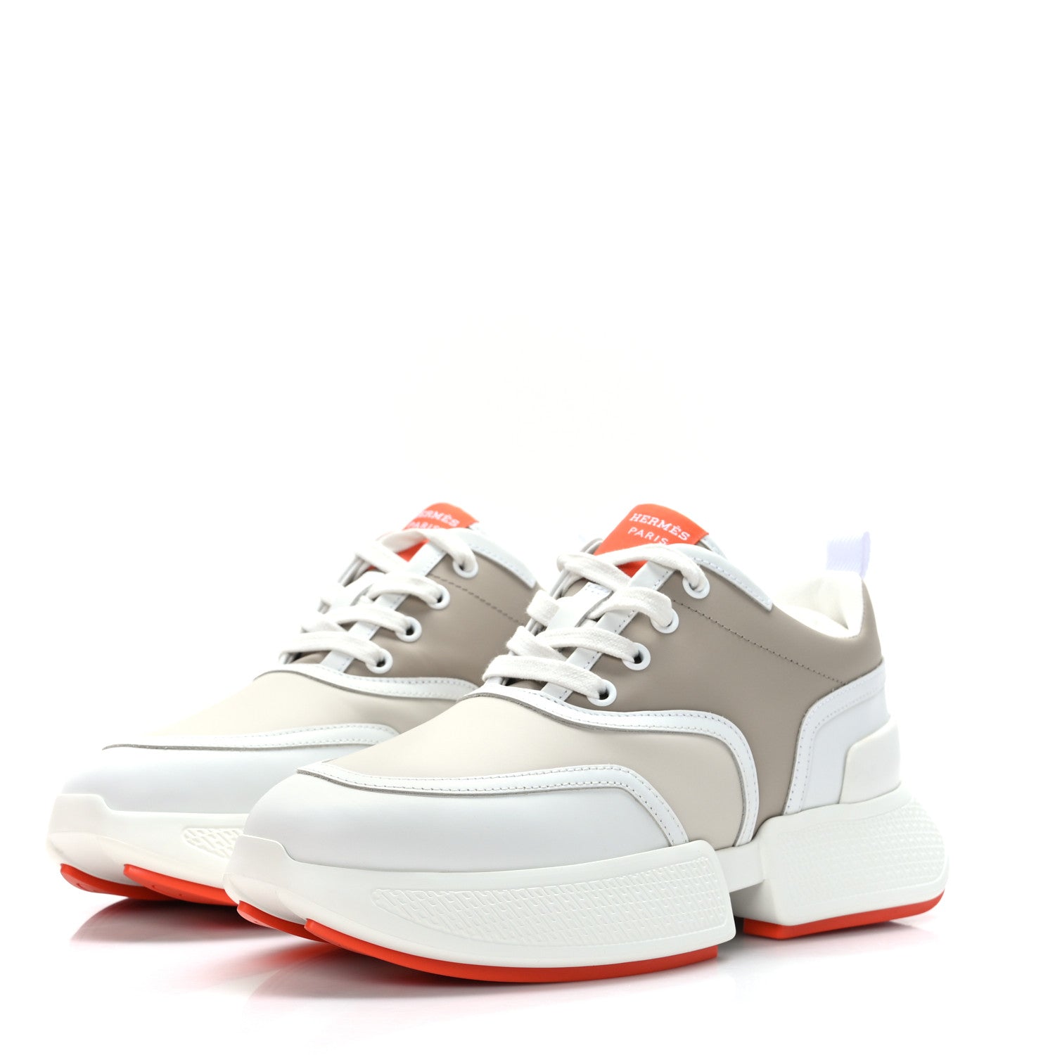 Hermes Calfskin Womens Giga Sneakers 37 Multicolor White Gomma 3 of 9