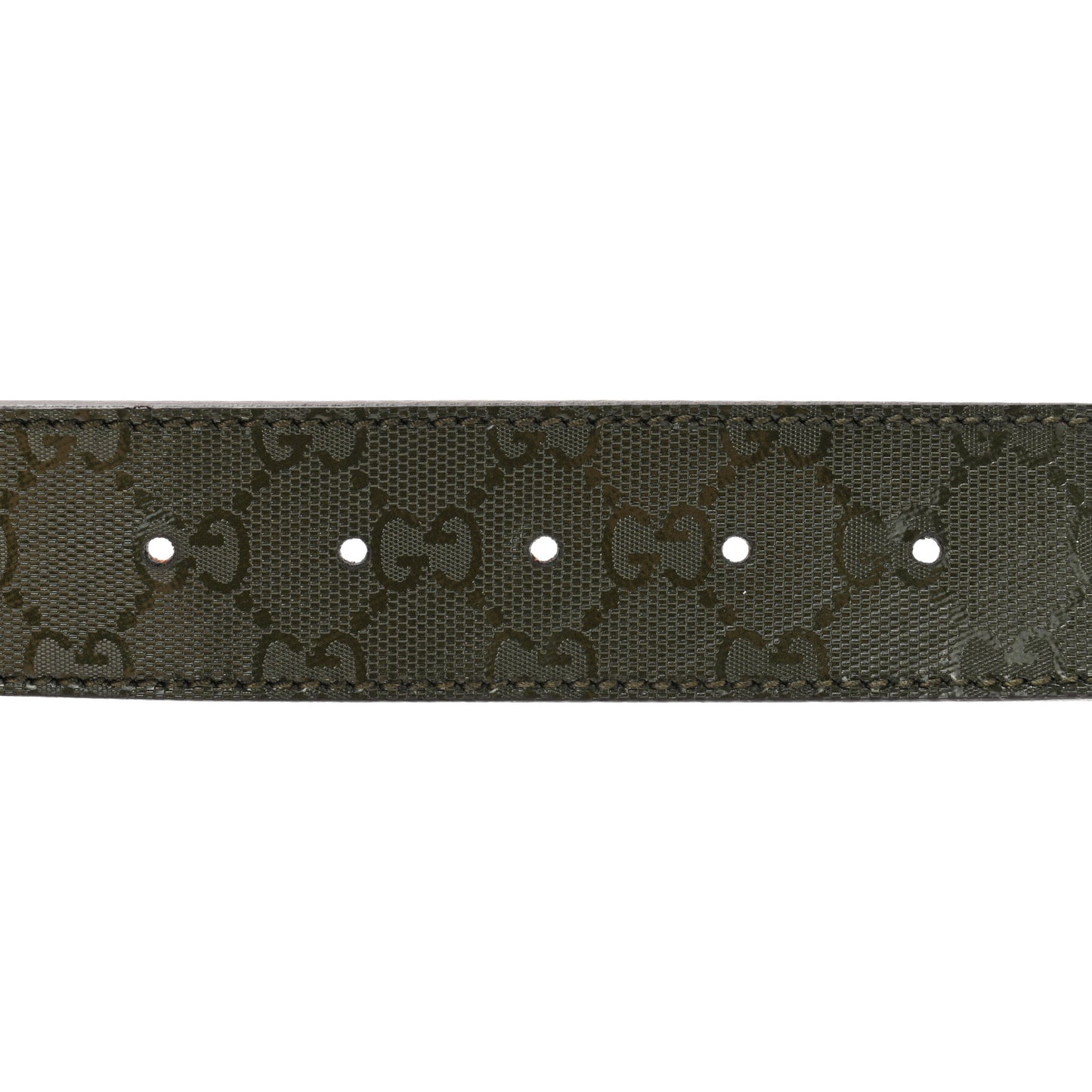 Imprime Monogram Interlocking G Belt 80 32 Military