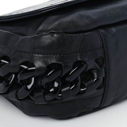 Chanel Calfskin Modern Chain Rhodoid Flap Black 7 of 8