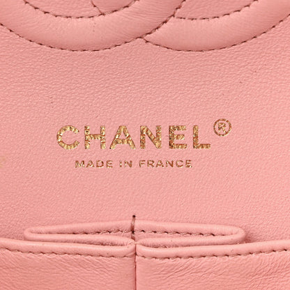 Chanel Satin Paris Cuba Cigare Print Medium Double Flap Pink 7 of 11