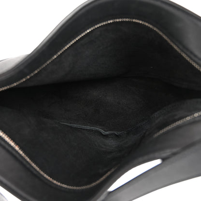 The Row Smooth Calfskin Small Slouchy Banana Bag Black 5 of 9