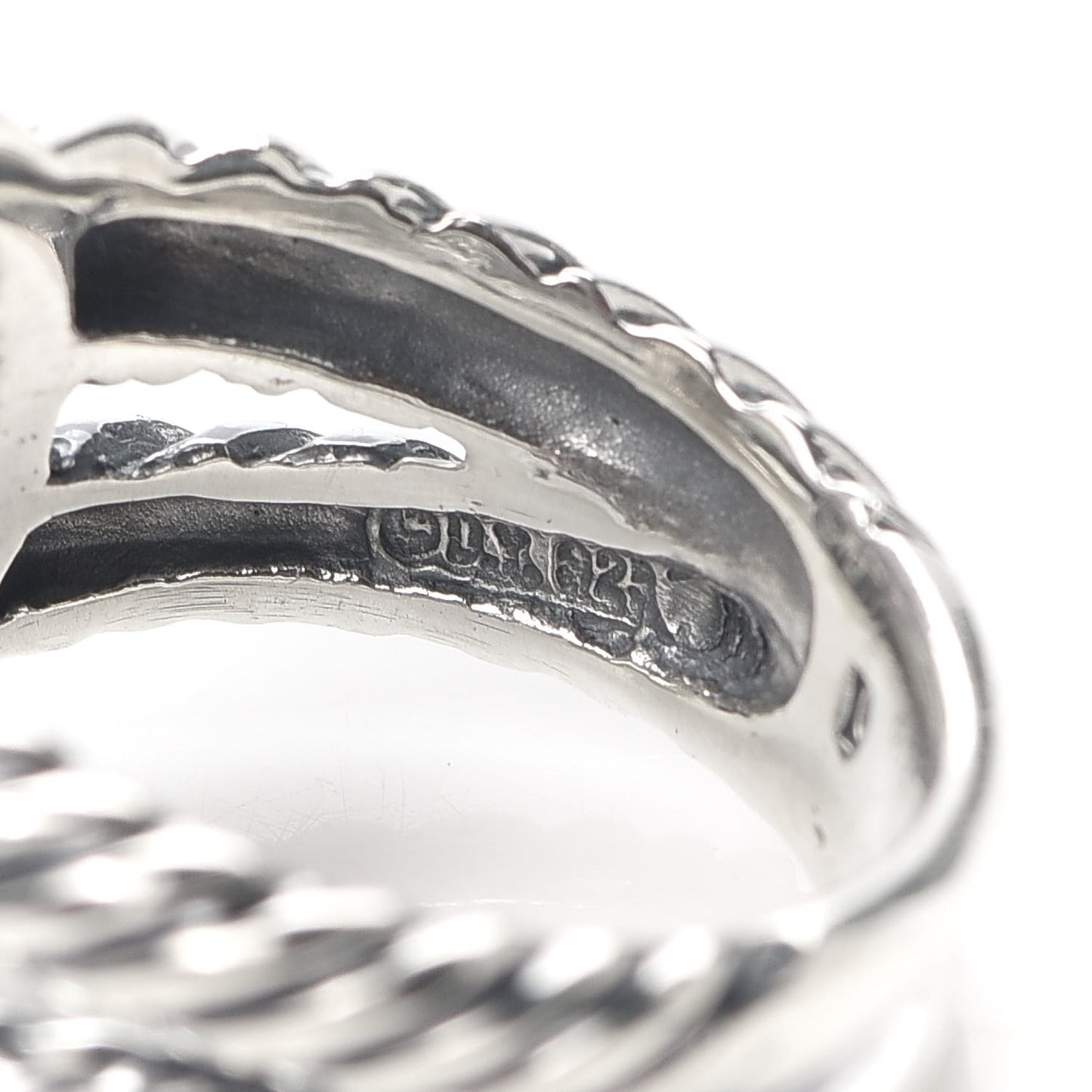 Sterling Silver Diamond Prasiolite 11mm Albion Ring 52 6