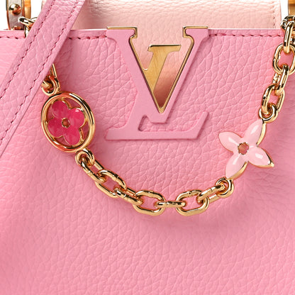 Louis Vuitton Taurillon Flower Chain Capucines Mini Candy Pink 7 of 9
