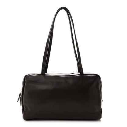 The Row Nappa Astra Bowling Bag Dark Brown Ans 1 of 9