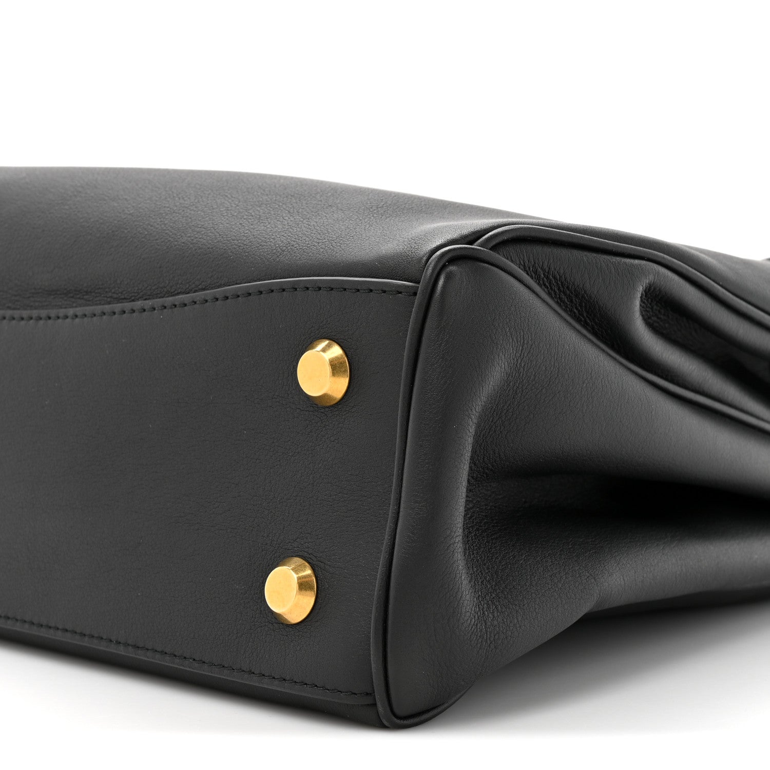 Balenciaga Natural Smooth Calfskin Medium Rodeo Top Handle Handbag Black 10 of 12