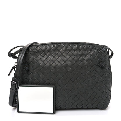 Bottega Veneta Nappa Intrecciato Nodini Crossbody Messenger New Light Grey 2 of 12