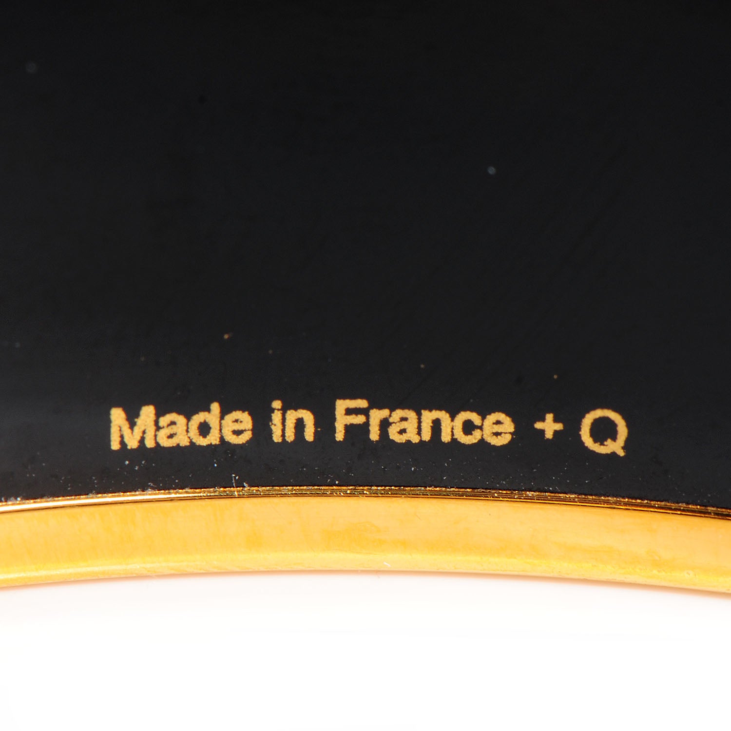 Hermes Enamel Printed Wide Balcons du Guadalquivir Bracelet 65 Gold 5 of 5