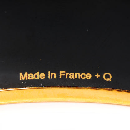 Hermes Enamel Printed Wide Balcons du Guadalquivir Bracelet 65 Gold 5 of 5