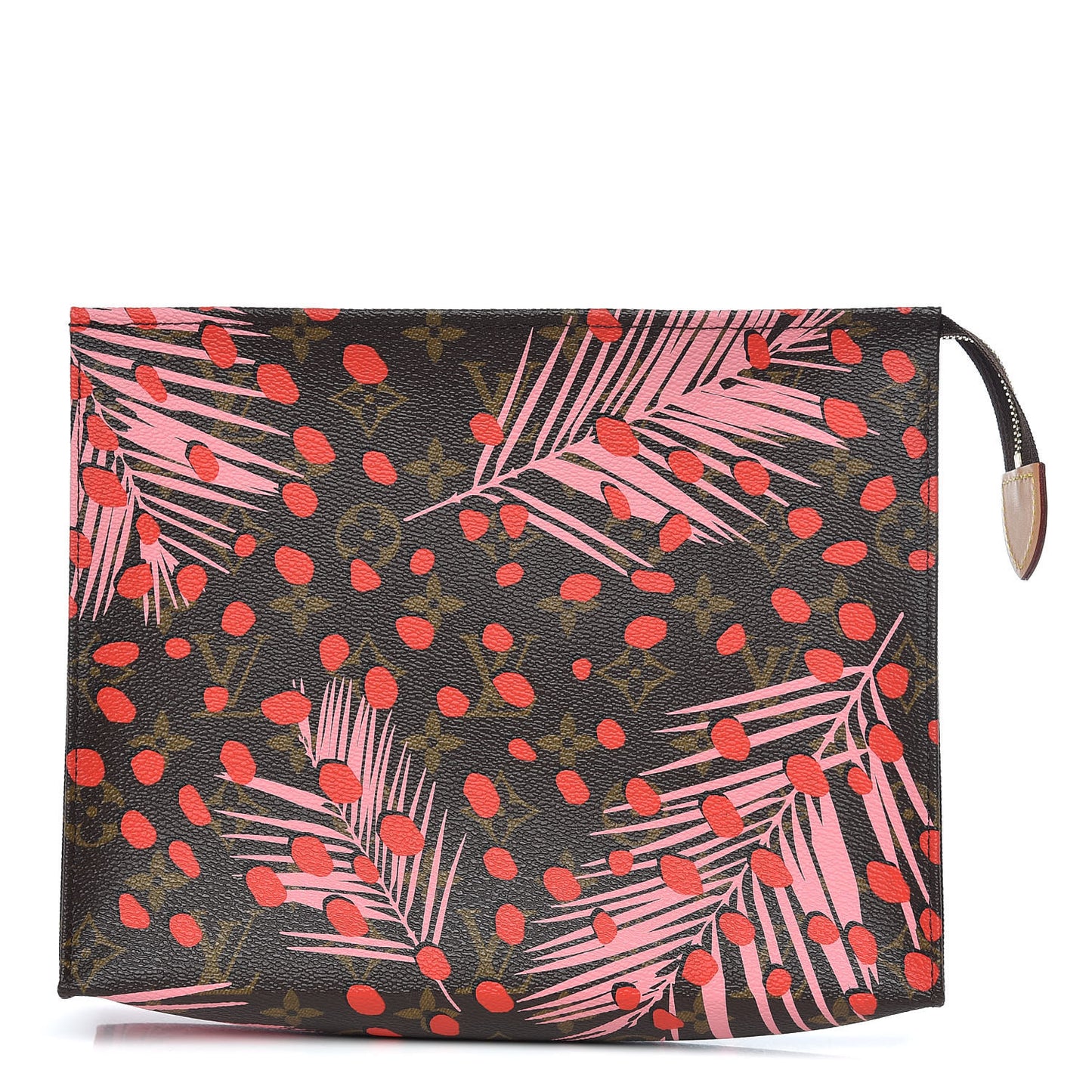 Monogram Jungle Dots Toiletry Pouch 26 Sugar Pink Poppy