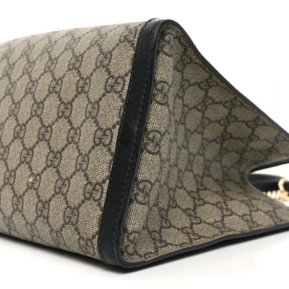 Gucci GG Supreme Monogram Medium Padlock Tote Black 10 of 12