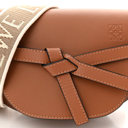 Loewe Calfskin Jacquard Mini Gate Dual Bag Tan 8 of 10