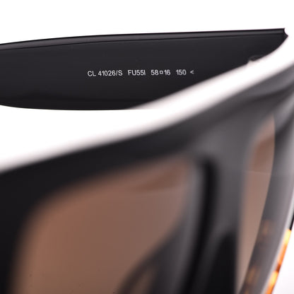 Celine Shadow Sunglasses CL 41026/S Black Havana 5 of 7