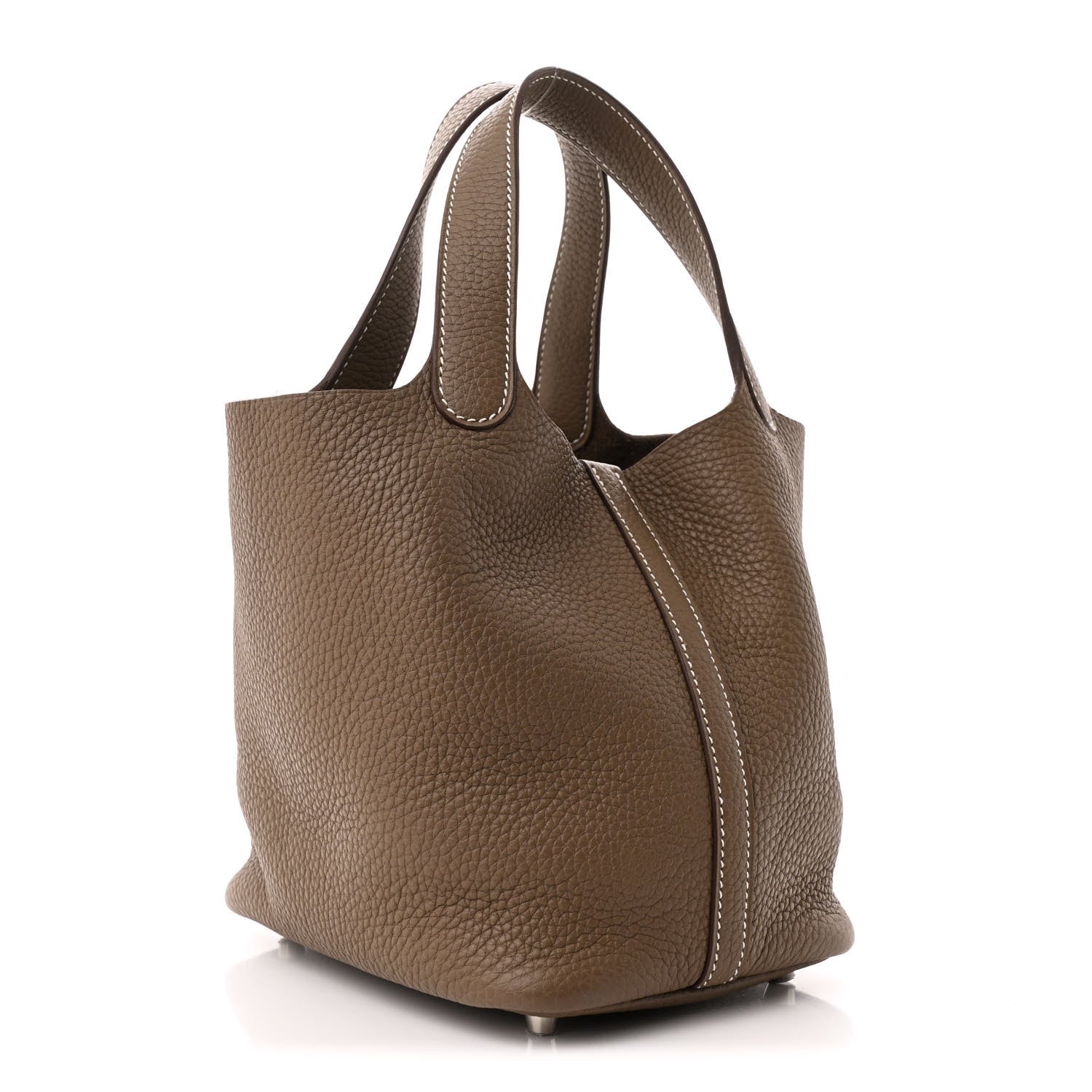 Hermes Taurillon Clemence Picotin Lock 18 PM Etoupe 3 of 11