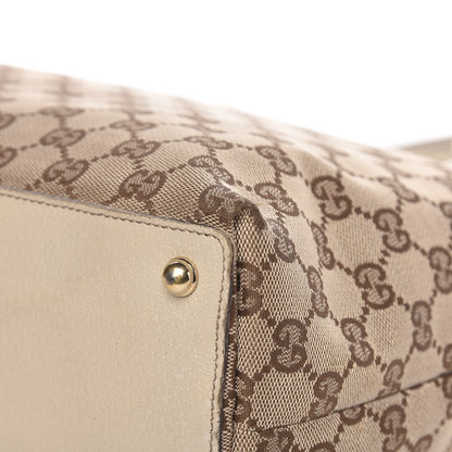 Gucci Monogram Eclipse Tote Beige 16 of 19