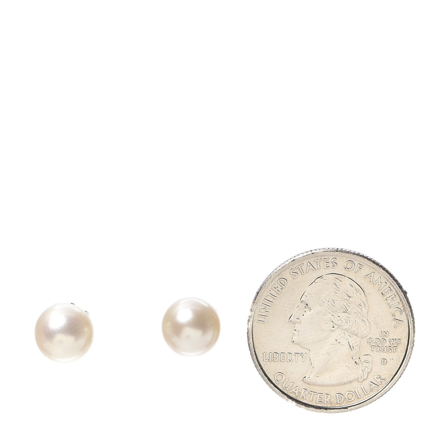 Tiffany Sterling Silver Freshwater Pearl 8-9mm Ziegfeld Earrings 2 of 5