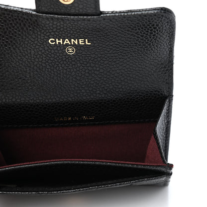 Chanel Caviar Quilted Flap Card Holder Black 4 of 4