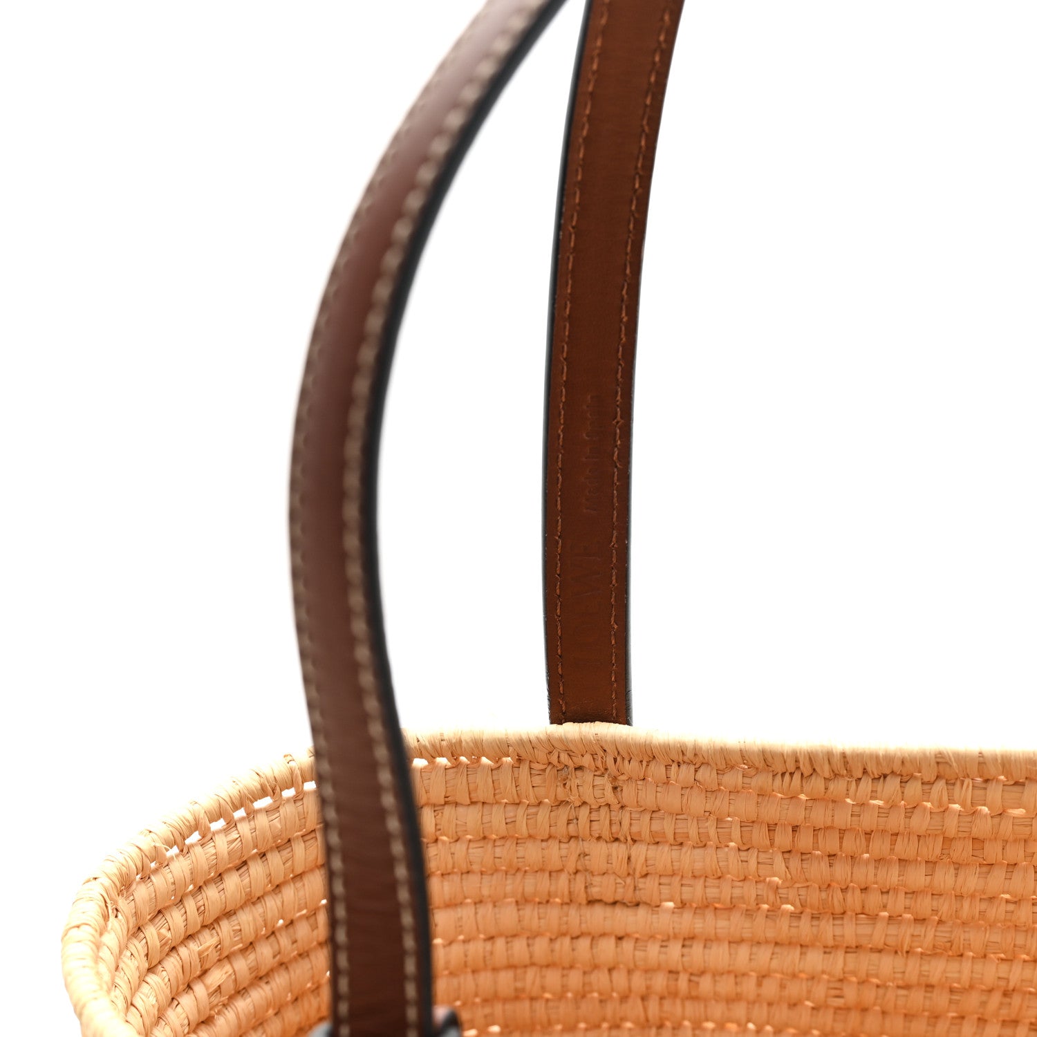 Loewe Raffia Small Square Basket Tote Bag Natural Tan 6 of 9