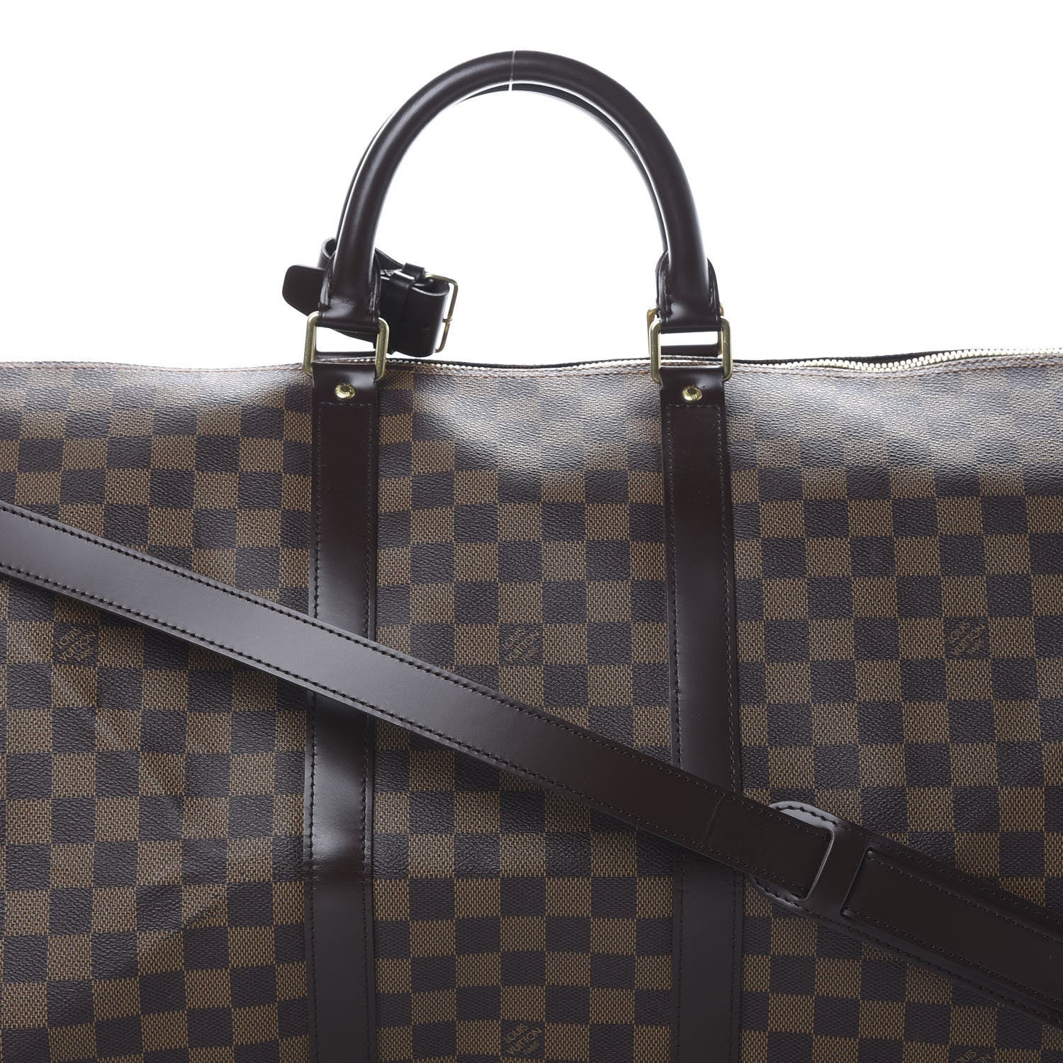 Louis Vuitton Damier Ebene Keepall Bandouliere 55 7 of 9