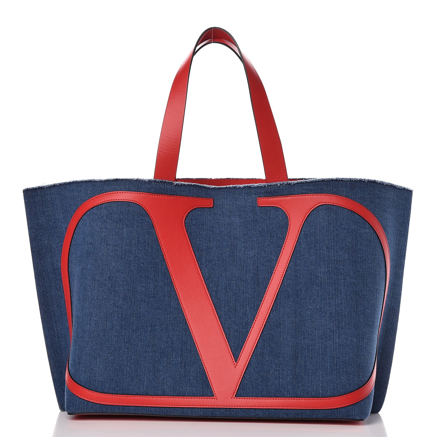 Denim Large Escape Tote Blue Red