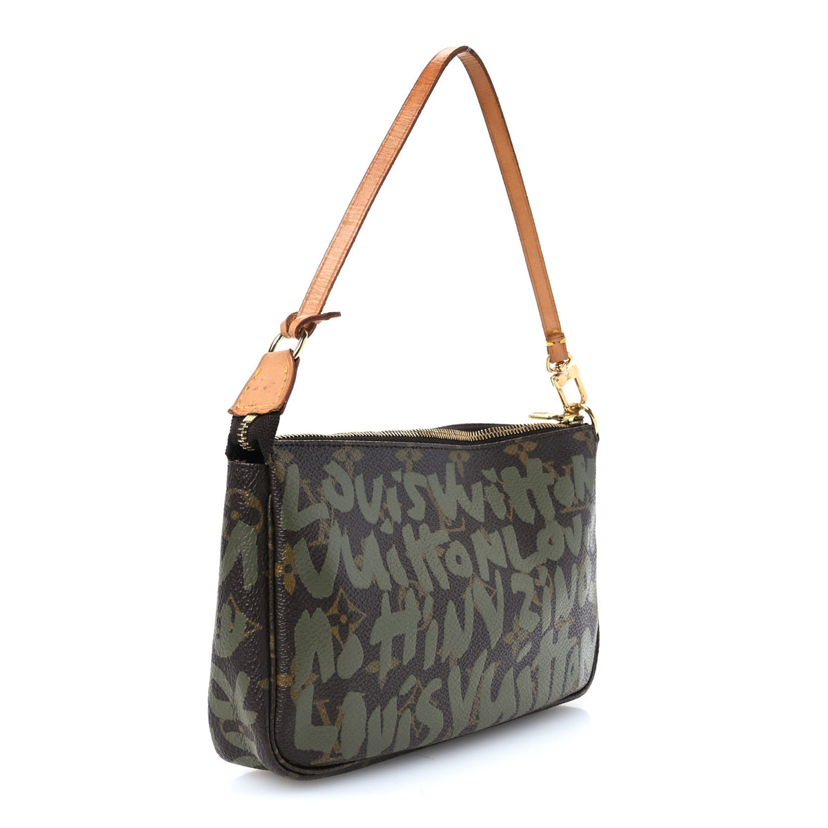 Monogram Graffiti Pochette Accessories Kaki
