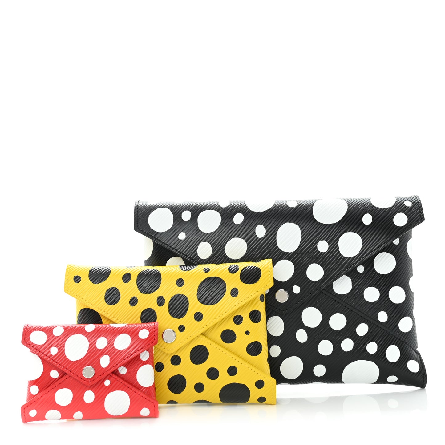 LV X YK Epi Kirigami Pochette Set Black Red Yellow