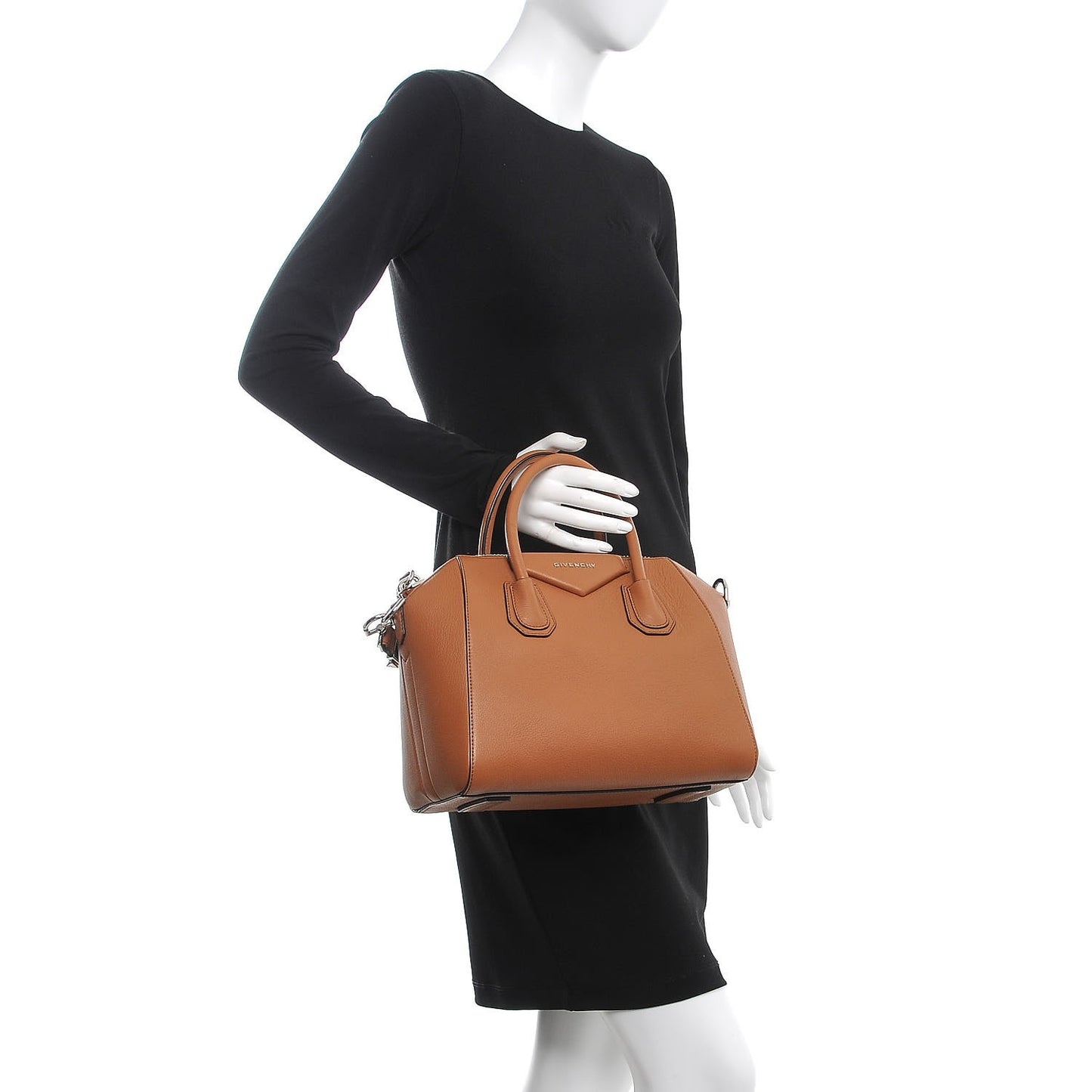 Sugar Goatskin Small Antigona Caramel