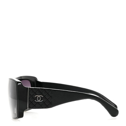 Chanel Lambskin Shield Quilted Sunglasses 71267 Black 3 of 8