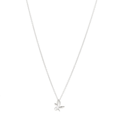 Tiffany Sterling Silver Paloma Picasso Olive Leaf Pendant Necklace 1 of 4