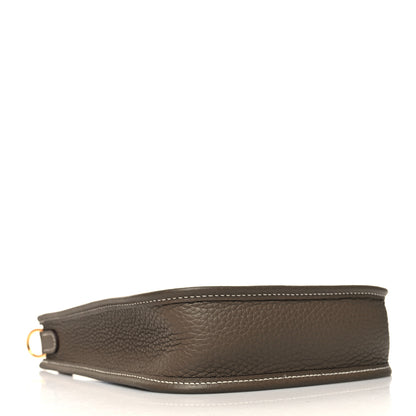 Hermes Taurillon Clemence Amazone Evelyne TPM Etoupe Bleu Indigo 4 of 11