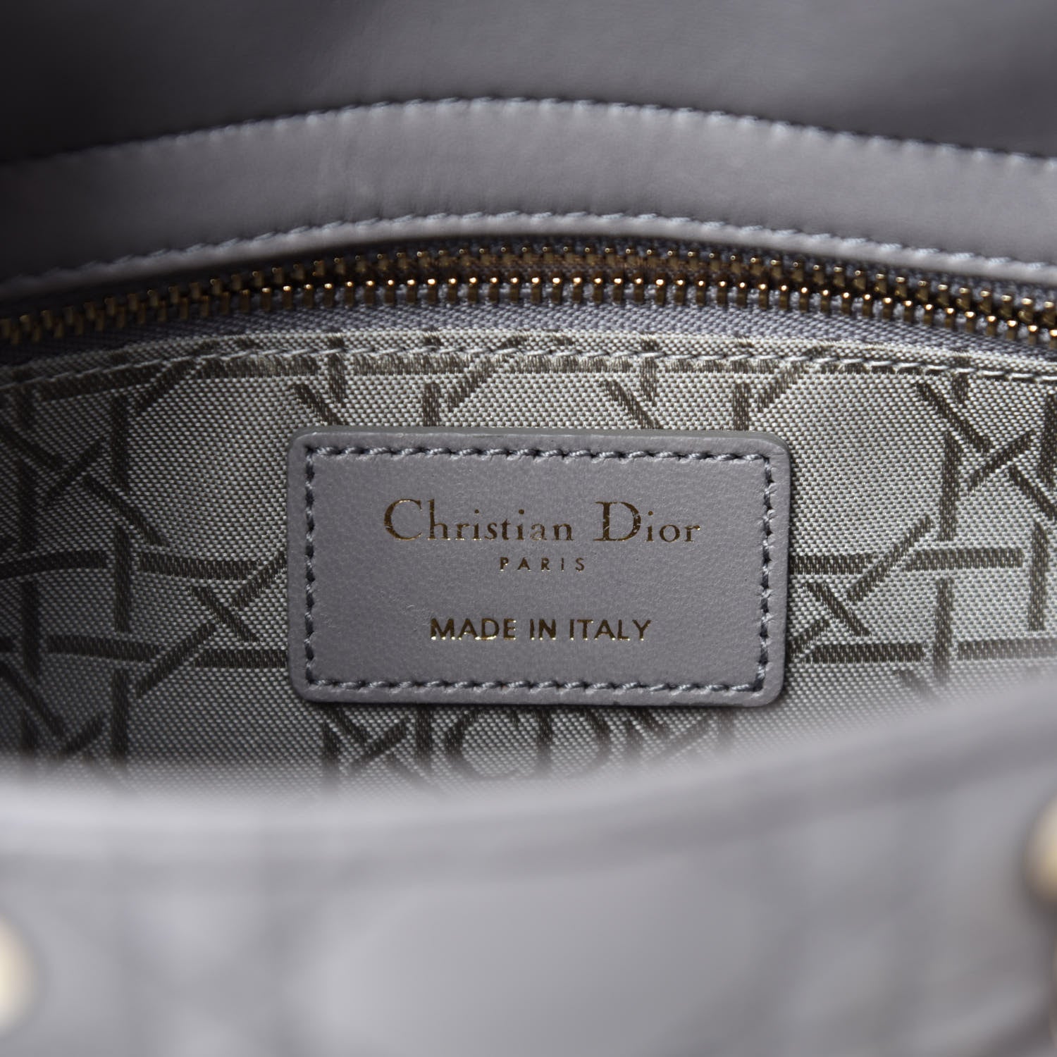 Christian Dior Lambskin Cannage Small Lucky Badges My Lady Dior Gris 8 of 10