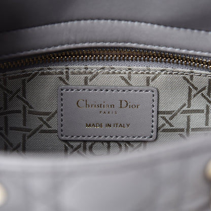 Christian Dior Lambskin Cannage Small Lucky Badges My Lady Dior Gris 8 of 10