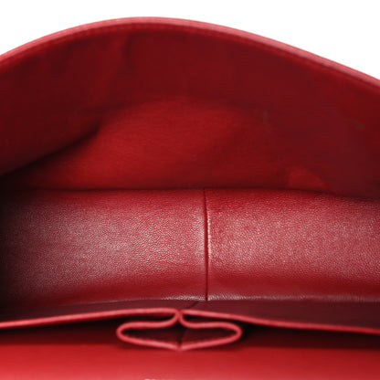 Chanel Caviar Quilted Jumbo Double Flap Dark Red 5 of 12