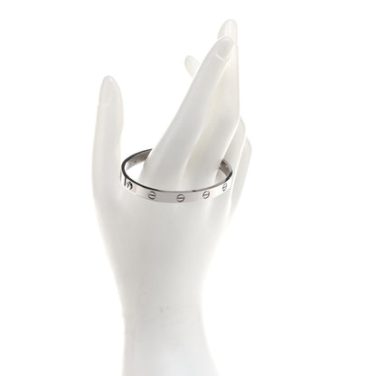 Cartier 18K White Gold LOVE Bracelet 17 2 of 5