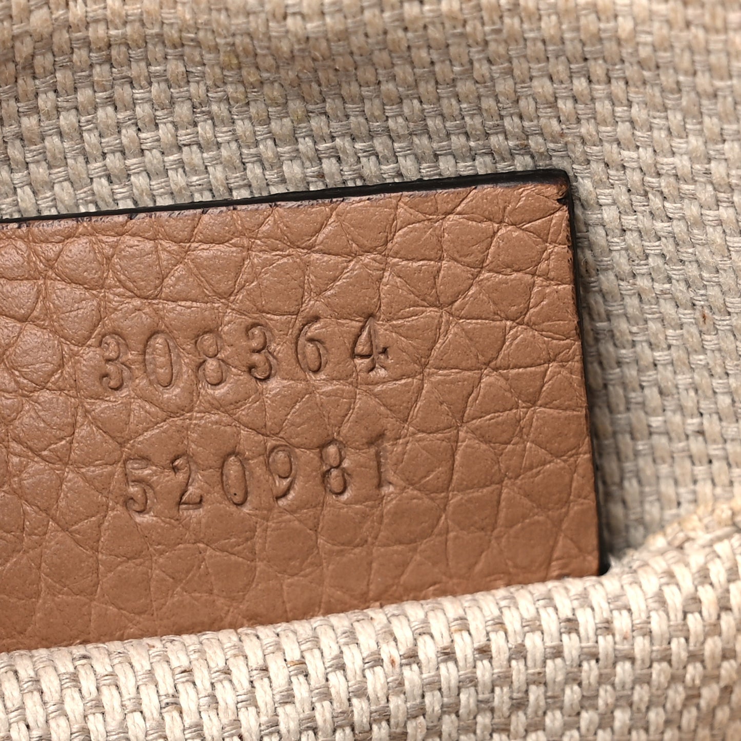 Pebbled Calfskin Small Soho Disco Bag Camelia