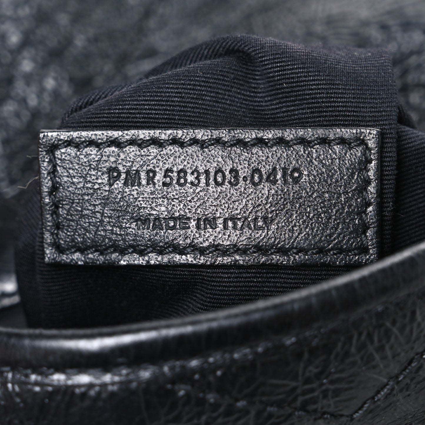 Crinkled Calfskin Matelasse Monogram Niki Chain Wallet Black