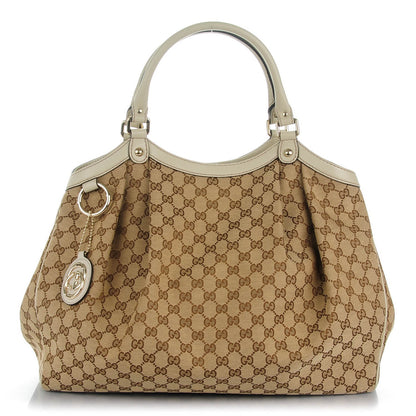 Gucci Monogram Large Sukey Tote Off White 1 of 7
