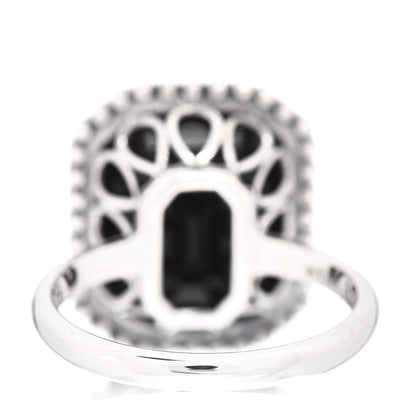 Tiffany Sterling Silver Black Onyx Ziegfeld Daisy Ring 55 7.25 4 of 5
