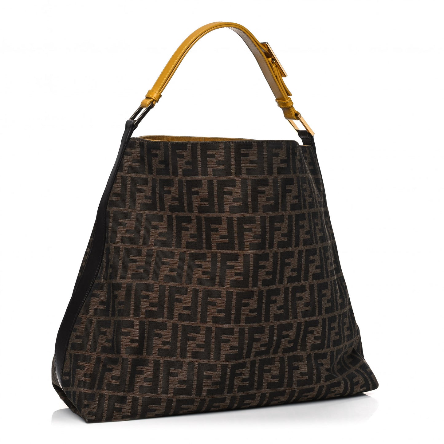 Zucca Vitello Large Hobo Tobacco Ocra Moro Black