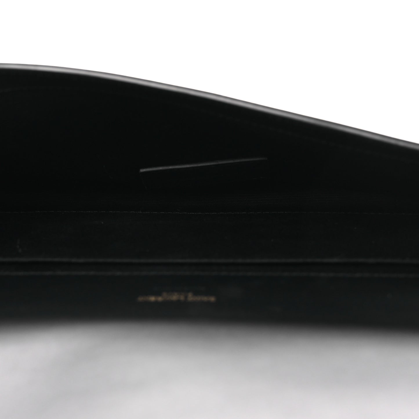 Nappa Patent Calfskin Two-Toned Monogram Pouch Alabastro Black