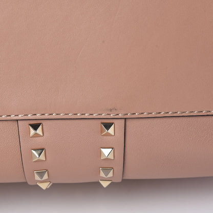 Valentino Garavani Calfskin Rockstud Top Handle Satchel Soft Noisette 13 of 14