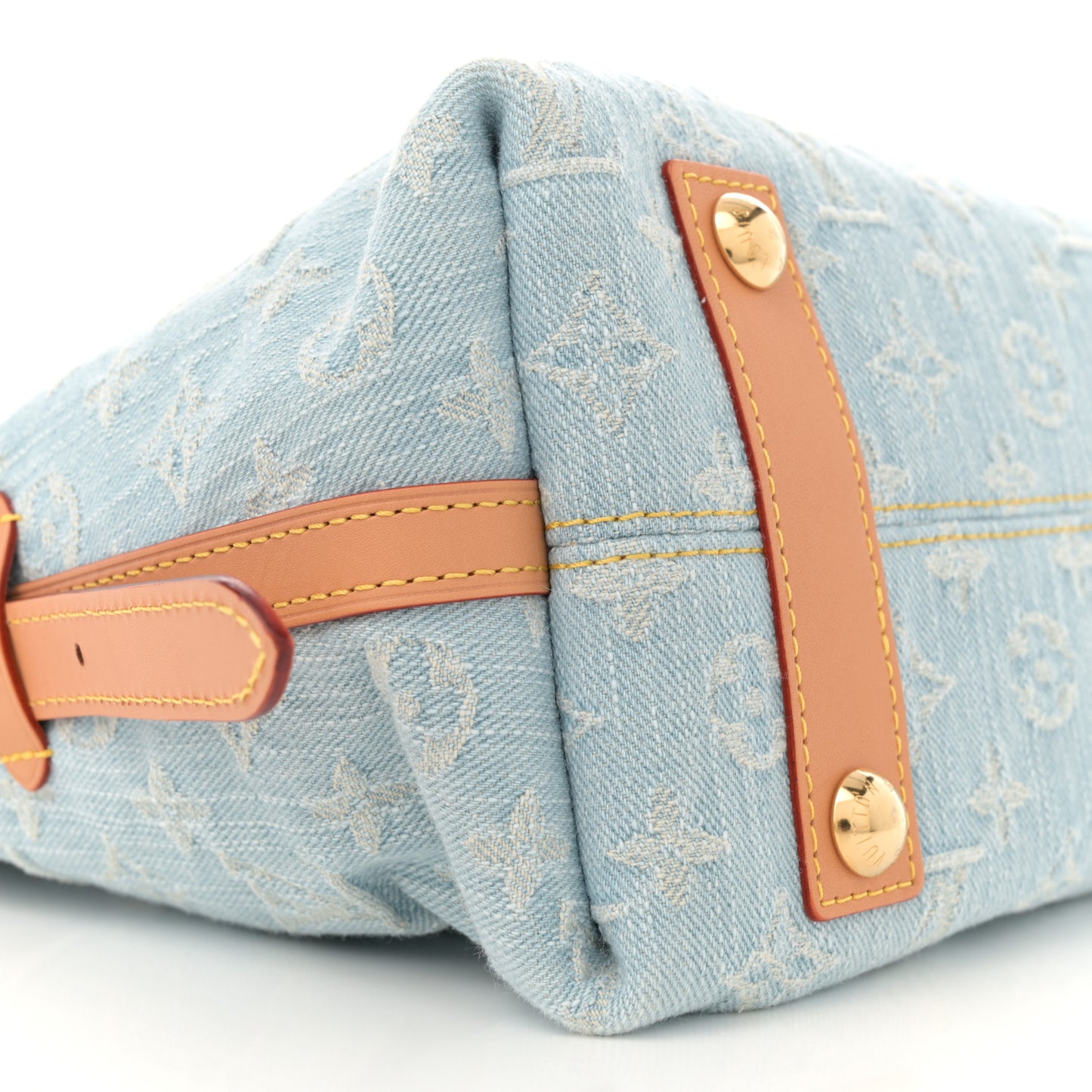 Monogram Denim CarryAll PM Sky Blue