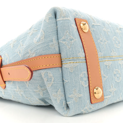 Louis Vuitton Monogram Denim CarryAll PM Sky Blue 9 of 11