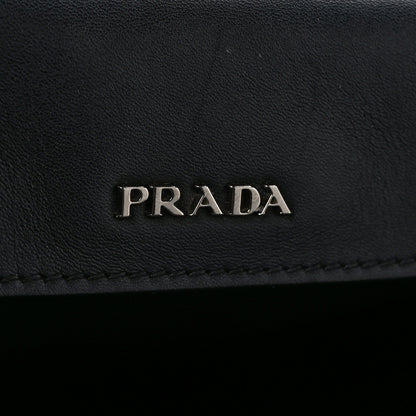 Prada Saffiano Cuir Convertible Top Handle Tote Black 6 of 9