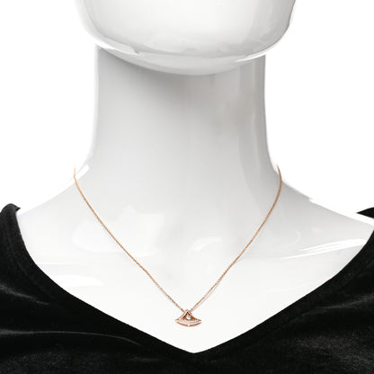 Bulgari 18K Rose Gold Diamond Divas' Dream Openwork Pave Pendant Necklace 2 of 7