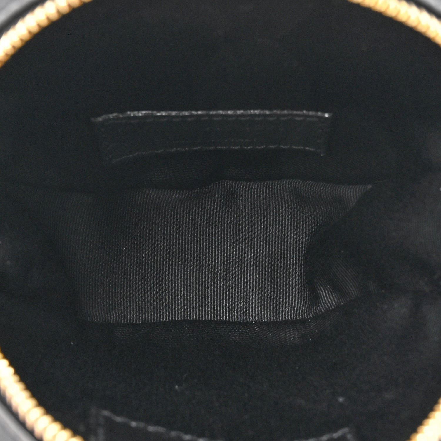 Saint Laurent Calfskin Matelasse Chevron Quilted Baby Round Vinyle Belt Bag Black 5 of 10