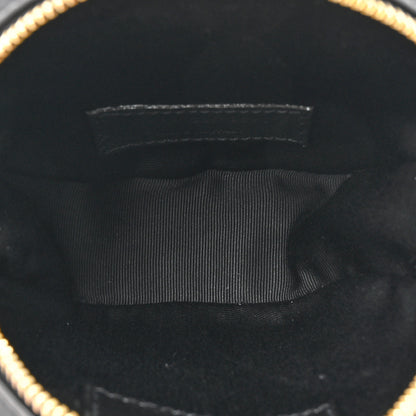 Saint Laurent Calfskin Matelasse Chevron Quilted Baby Round Vinyle Belt Bag Black 5 of 10