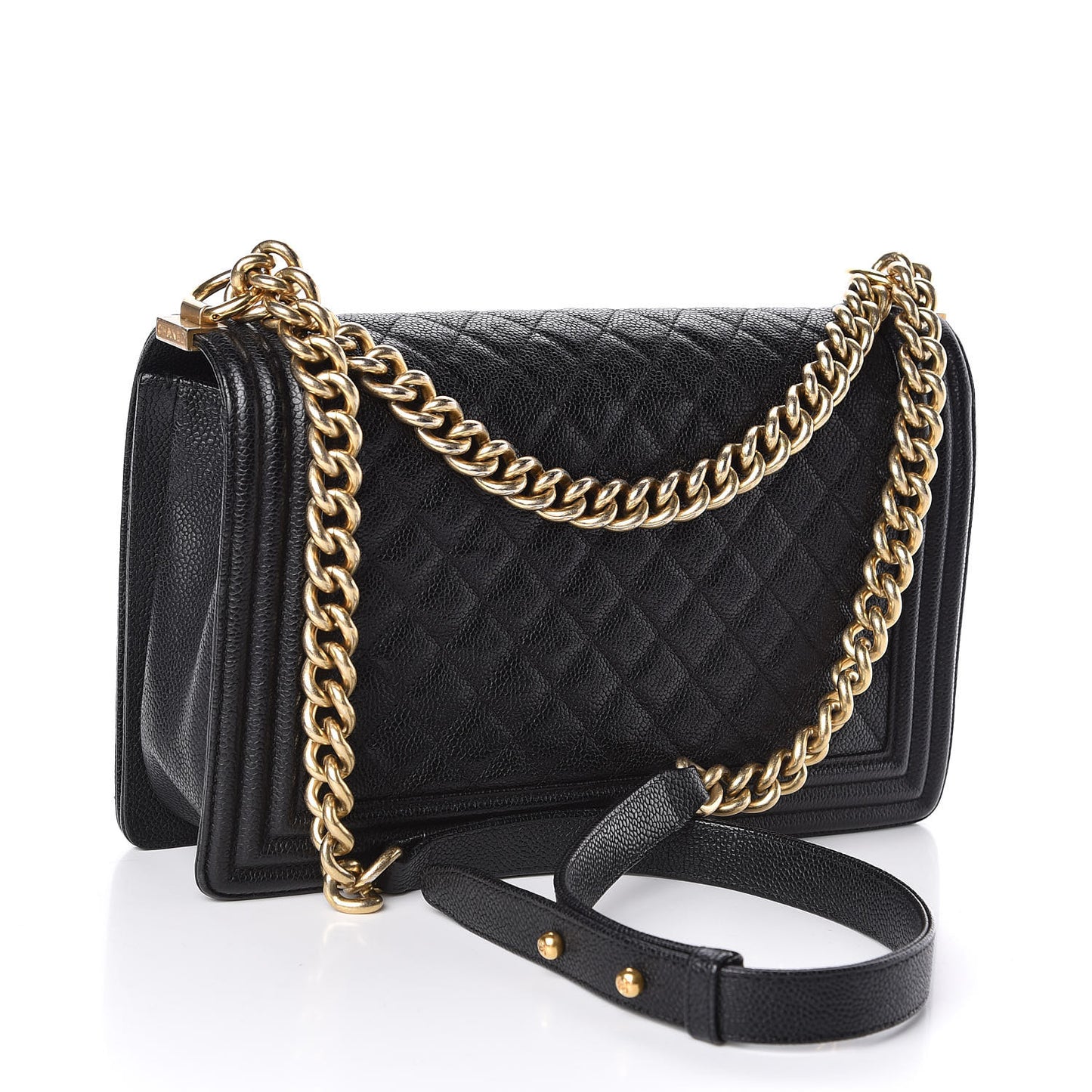 Caviar Quilted New Medium Boy Flap Black