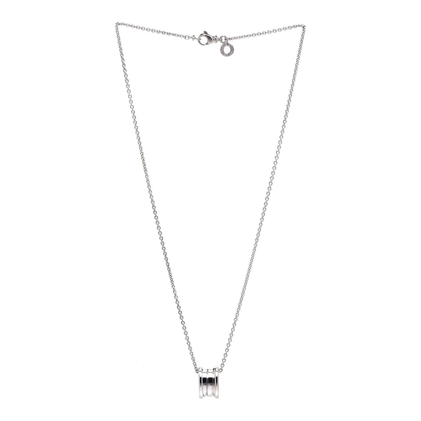 18K White Gold B.Zero1 Pendant Necklace