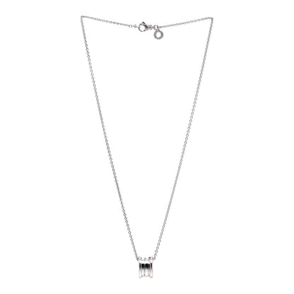Bulgari 18K White Gold B.Zero1 Pendant Necklace 2 of 5